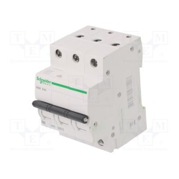1 pcs x SCHNEIDER ELECTRIC - A9K01306 - Circuit breaker, 230/400VAC, Inom: 6A, Poles: 3, Charact: B, 6kA