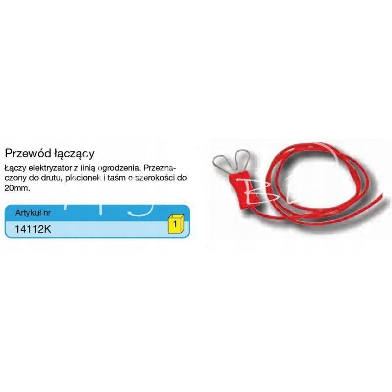 The wire connecting the braid with the electrifier connects the electric