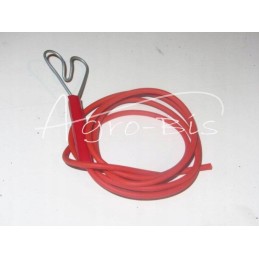 The wire connecting the braid with the electrifier connects the electric