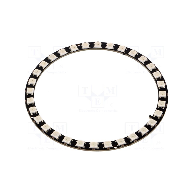 1 pcs x OKYSTAR - OKY3213-4 - LED, RGB, 5VDC, No.of diodes: 32, 5050, Controller: WS2812B, ring