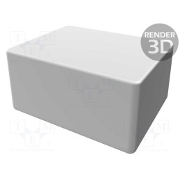 1 pcs x HAMMOND - 1550WCBK - Enclosure: multipurpose, X: 90mm, Y: 115mm, Z: 55mm, 1550, aluminium