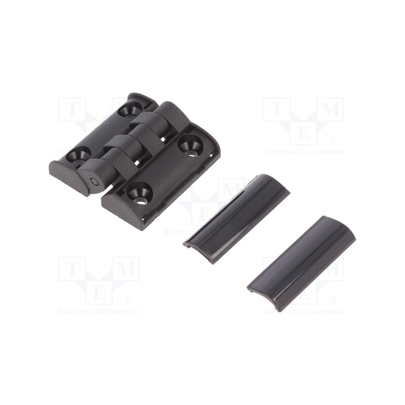 1 pcs x ELESA+GANTER - CFT.40 SH-4-C9 - Hinge, Width: 38mm, technopolymer PA, black, H: 39.5mm, -20÷80°C