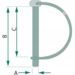 Pipe cotter securing the granite