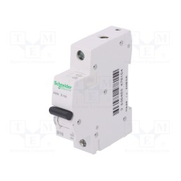1 pcs x SCHNEIDER ELECTRIC - A9K01116 - Circuit breaker, 230/400VAC, Inom: 16A, Poles: 1, Charact: B, 6kA