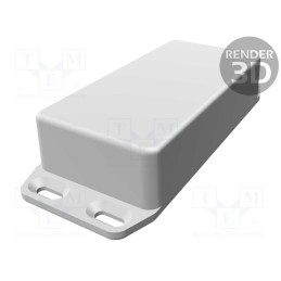 1 pcs x HAMMOND - 1590WGFLBK - Enclosure: multipurpose, X: 50mm, Y: 100mm, Z: 25mm, 1590W, aluminium