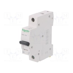 1 pcs x SCHNEIDER ELECTRIC - A9K01106 - Circuit breaker, 230/400VAC, Inom: 6A, Poles: 1, Charact: B, 6kA