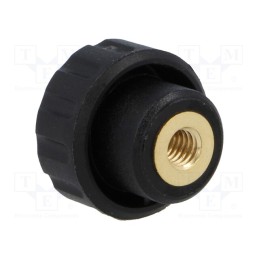 1 pcs x ELESA+GANTER - 6331 - Knob, Ø: 16mm, Int.thread: M4, 10mm, H: 13mm, polyamide