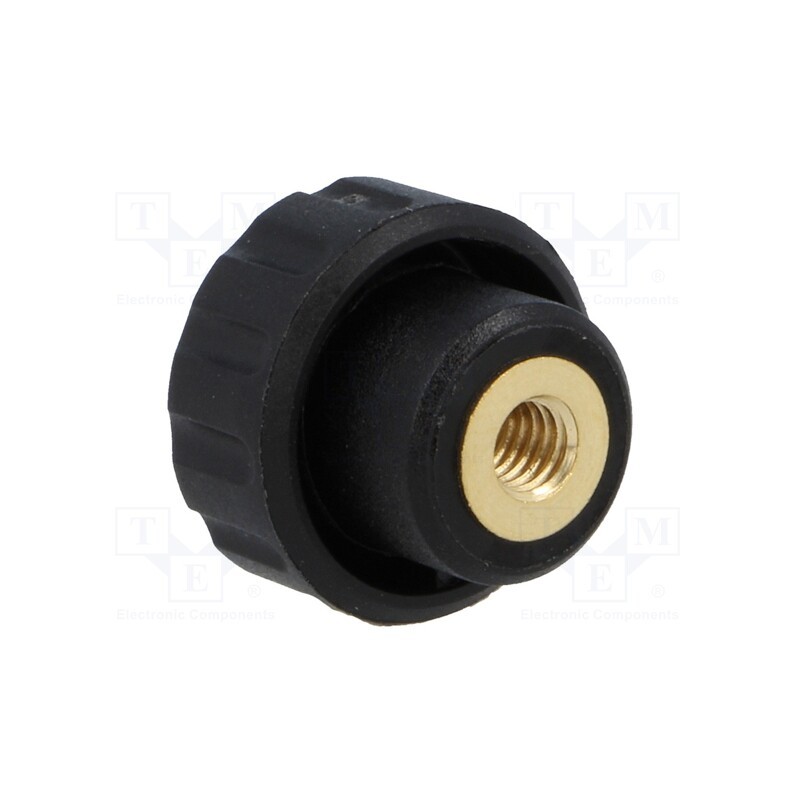 1 pcs x ELESA+GANTER - 6331 - Knob, Ø: 16mm, Int.thread: M4, 10mm, H: 13mm, polyamide