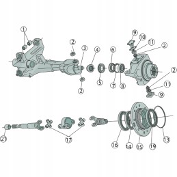 John Deere 12197 front axle plate