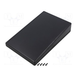 1 pcs x HAMMOND - 1599KTLBKBAT - Enclosure: desktop, 1599, X: 140mm, Y: 220mm, Z: 41mm, ABS, black, IP54