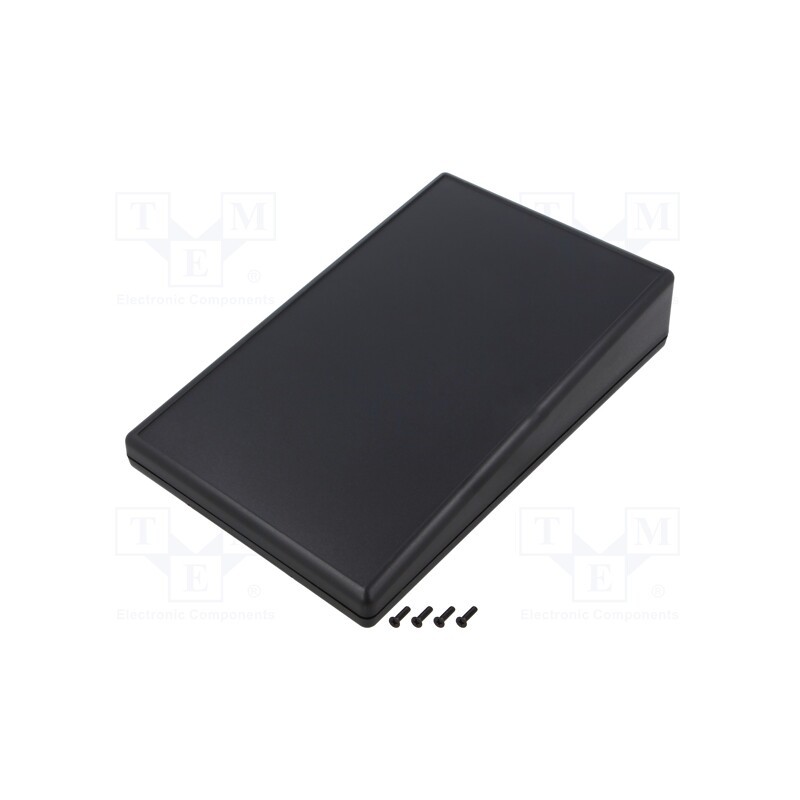 1 pcs x HAMMOND - 1599KTLBKBAT - Enclosure: desktop, 1599, X: 140mm, Y: 220mm, Z: 41mm, ABS, black, IP54