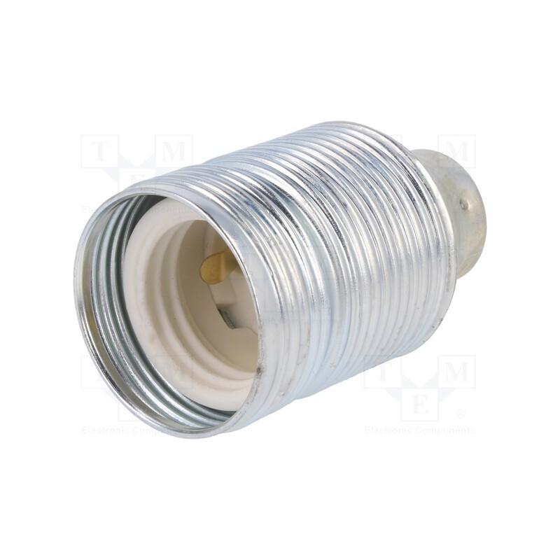 1 pcs x PAWBOL - D.ON19 - Lampholder: for lamp, E27, Ø: 38mm, Mat: steel, L: 50mm