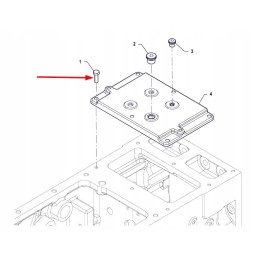 Pis12030063 screw, full thread, m8 x 25