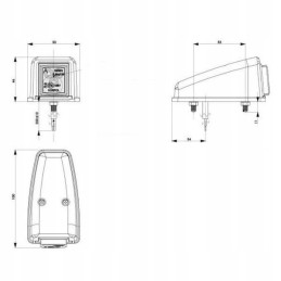 Red rear corner marker lamp