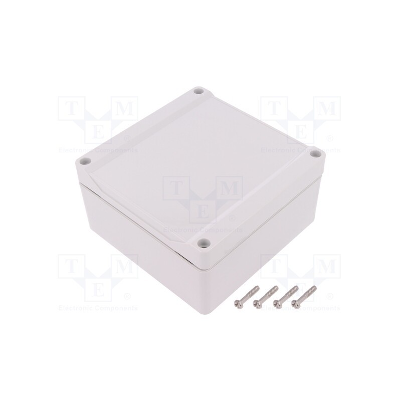 1 pcs x HAMMOND - 1555N2GY -AS - Enclosure: multipurpose, X: 120mm, Y: 120mm, Z: 60mm, 1555, grey
