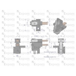 Brush holder with alternator brushes ex23000