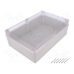 1 pcs x KRADEX - Z95JPH TM ABS - Enclosure: multipurpose, X: 190mm, Y: 280mm, Z: 95mm, ABS, grey, IP65