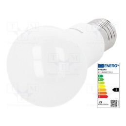 1 pcs x PHILIPS - 8718696577813 - LED lamp, cool white, E27, 230VAC, 1521lm, P: 12.5W, 200°, 6500K