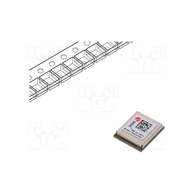 1 pcs x u-blox - NINA-B301-00B - Module: Bluetooth Low Energy, SMD, Dim: 10x11.6x2.2mm, 5.0, 1.4bps