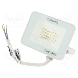 1 pcs x TOSHIBA LED LIGHTING - DELL-FLC4020C5A021 - Lamp: LED flood light, 230VAC, 20W, cool white, 120°, 6500K, IP65