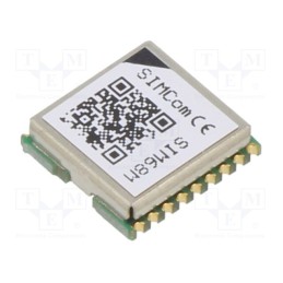 1 pcs x SIMCOM - S2-105ZC-Z1C0Z - Module: GPS, ±2.5m, GPS, -165dBm, 2.8÷4.3VDC, 115200bps, ±0,1m/s