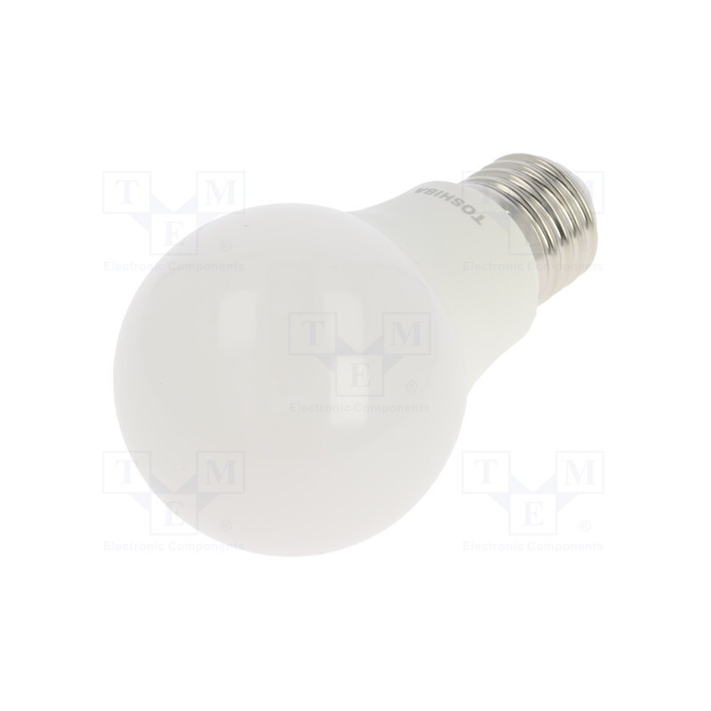 1 pcs x TOSHIBA LED LIGHTING - DELS-BLC44P7B0AE21 - LED lamp, cool white, E27, 230VAC, 470lm, 4.7W, 180°, 6500K