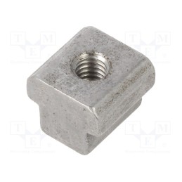 1 pcs x ELESA+GANTER - DIN 508-10-M6-8 - Nut, for profiles, Width of the groove: 10mm, steel, T-slot