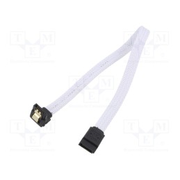 1 pcs x SAVIO - SAVGAK-03 - Cable: SATA, SATA plug,SATA plug angled, 0.3m, SATA III, white
