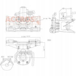 Ball hitch K80 Scharmuller 325mm 82 4kn