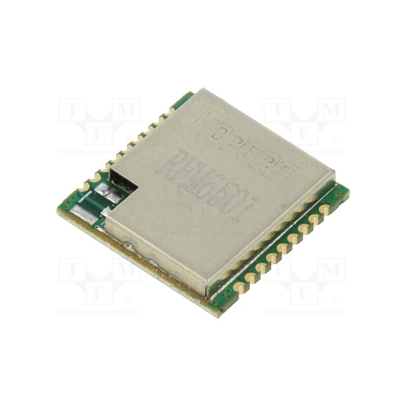 1 pcs x HOPE MICROELECTRONICS - RFM6501W-868S2 - IC: SoC, LoRa, FSK,GFSK,GMSK,LoRa,MSK,OOK, 868MHz, GPIO,SPI, 20dBm