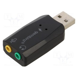 1 pcs x GEMBIRD - SC-USB2.0-01 - PC extension card: sound, USB 2.0, PnP, black