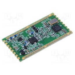 1 pcs x HOPE MICROELECTRONICS - RFM23BP-868S2 - Module: RF, FM transceiver, FSK, 868MHz, SPI, -120dBm, 3.3÷6VDC