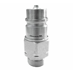 Hydraulic quick connector plug M22x1 5 thread