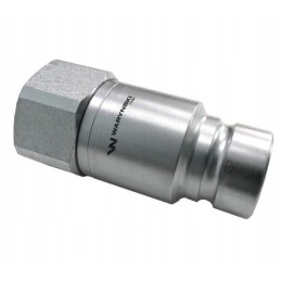 Hydraulic quick coupling, dry-cut plug