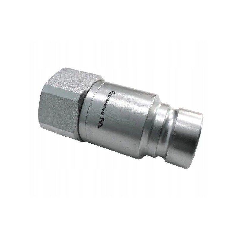 Hydraulic quick coupling, dry-cut plug