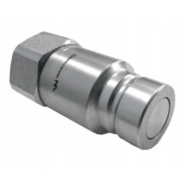 Hydraulic quick coupling, dry-cut plug