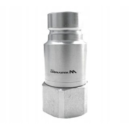 Hydraulic quick coupling, dry-cut plug