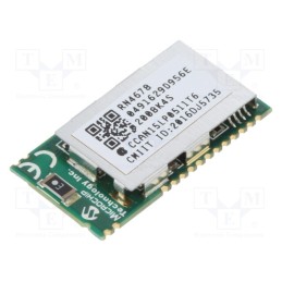 1 pcs x MICROCHIP TECHNOLOGY - RN4678-V/RM113 - Module: Bluetooth Classic / Low Energy, GPIO,SPI,UART, SMD, 5.0