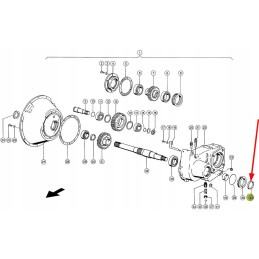 218384 0 distributor gear oil seal