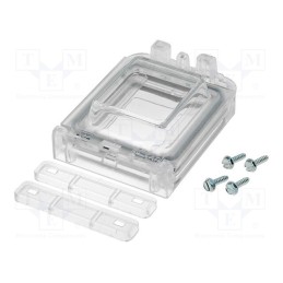 1 pcs x FIBOX - L 02 - Inspection windows, polycarbonate, 60x77x25mm, IP54