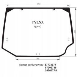 Rear window case bent green case magnum 225 25