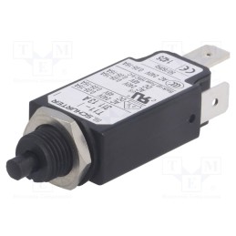 1 pcs x SCHURTER - 4400.0512 - Circuit breaker, Urated: 240VAC, 48VDC, 13A, SPST, Poles: 1, screw