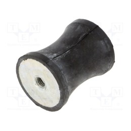 1 pcs x ELESA+GANTER - DVC.3-40-32-50-M8-40 - Vibration damper, M8, Ø: 40mm, rubber, L: 50mm, H: 8mm, 2564N, 205N/mm