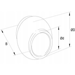 Upper connector ball, category 2 2 fi 25 4 50x51mm