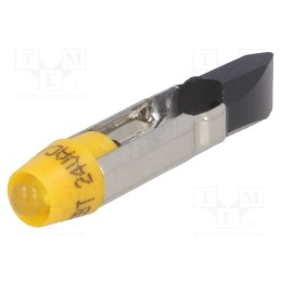 1 pcs x CML INNOVATIVE TECHNOLOGIES - 1505135UY3 - LED lamp, yellow, T5,5, 24VDC, 24VAC