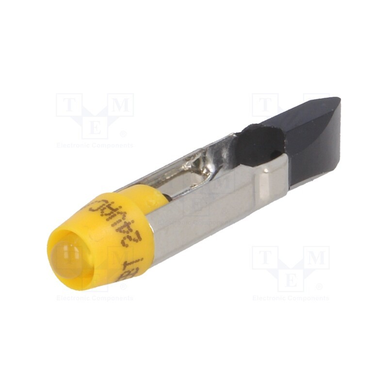 1 pcs x CML INNOVATIVE TECHNOLOGIES - 1505135UY3 - LED lamp, yellow, T5,5, 24VDC, 24VAC