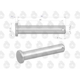 Pc 330 hanger mounting pin, original Ursus