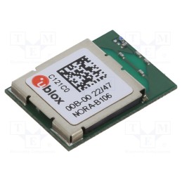 1 pcs x u-blox - NORA-B106-00B - Module: Bluetooth Low Energy, PCB, SMD, Dim: 10.4x14.3x1.7mm