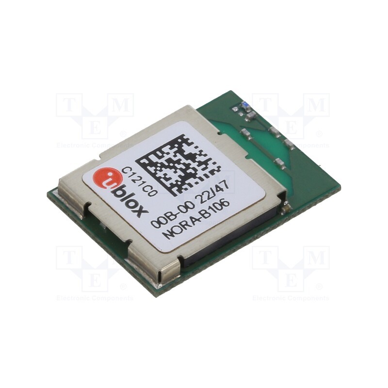 1 pcs x u-blox - NORA-B106-00B - Module: Bluetooth Low Energy, PCB, SMD, Dim: 10.4x14.3x1.7mm
