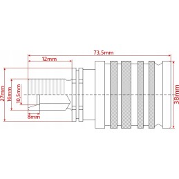 Quick connector external thread euro socket m16x1 5